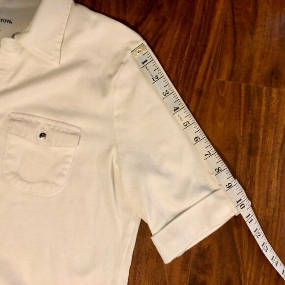 Croft & Barrow, Large, White Blouse with Two Front Pockets - Picture 5 of 10